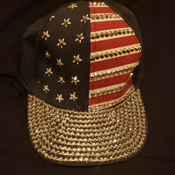 Accessories - American flag hat (BLINGY)